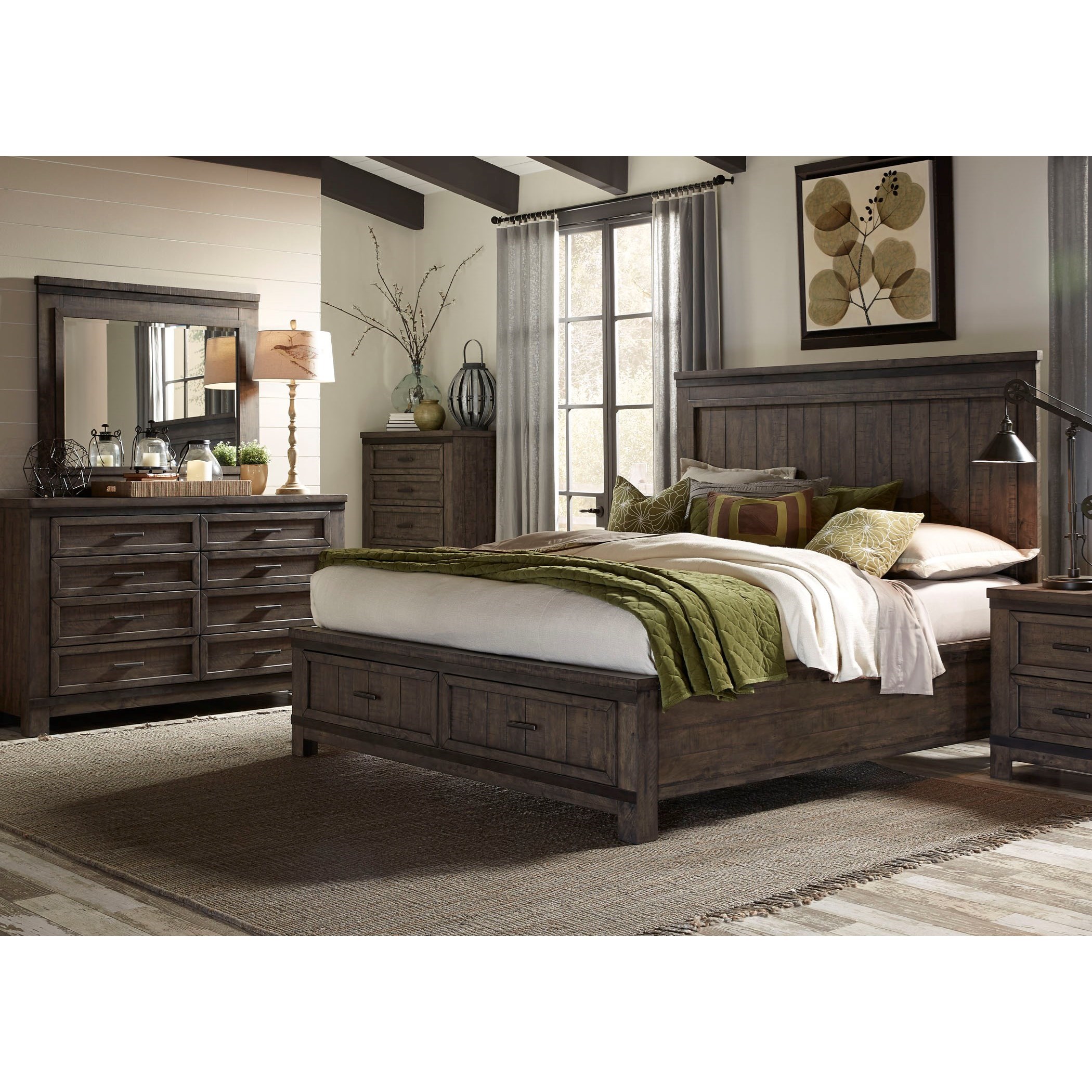 Liberty Furniture Thornwood Hills Queen Bedroom Group Standard
